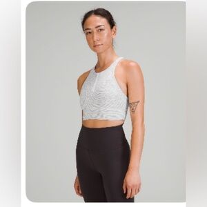 Lululemon Energy High-Neck Longline Zip Front bra size 6 medium support